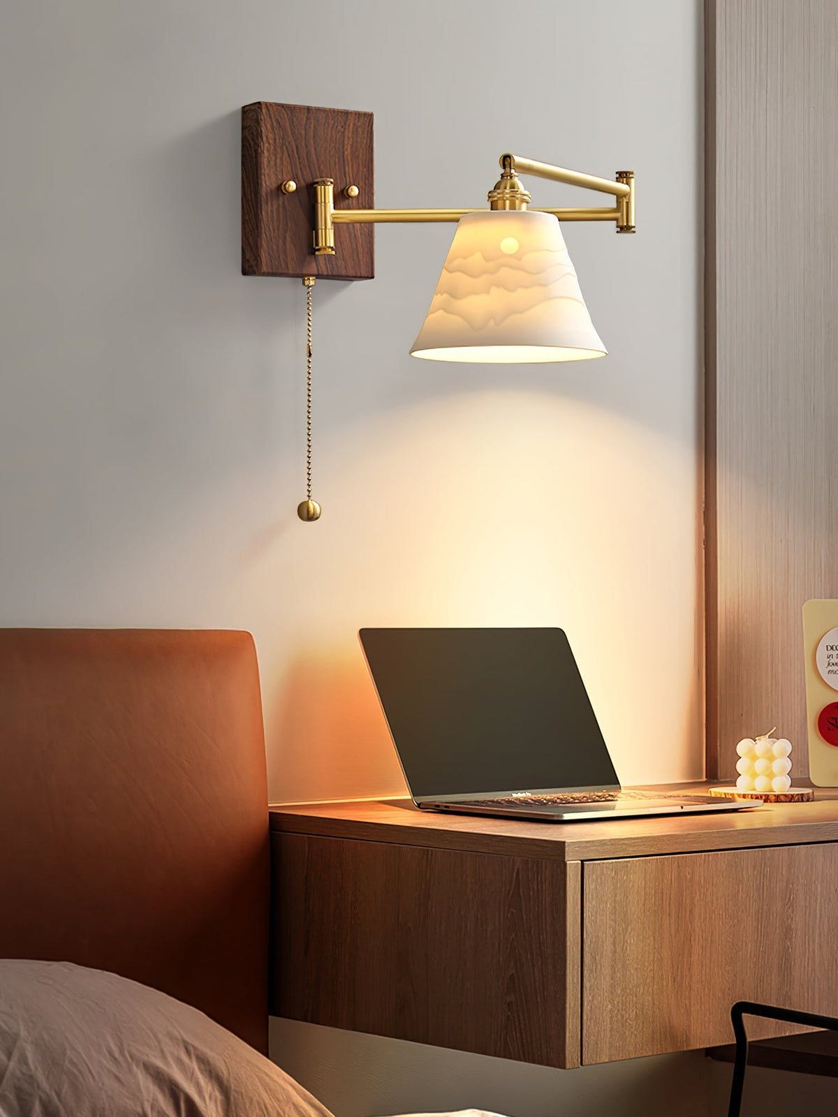 Bosia Ceramic Geometry Indoor Wall Light
