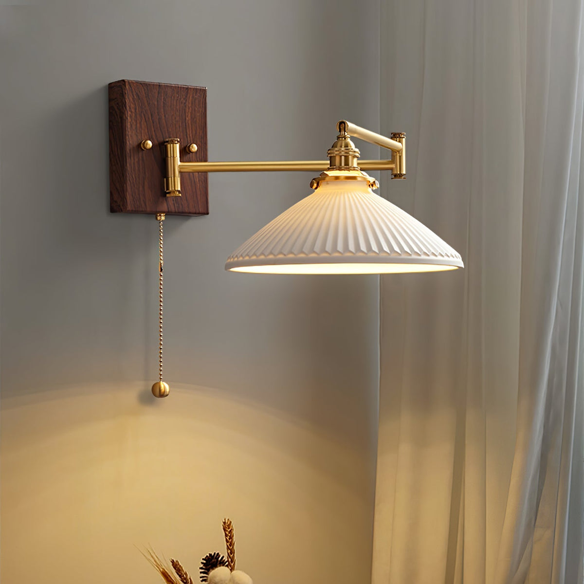 Bosia Ceramic Geometry Indoor Wall Light