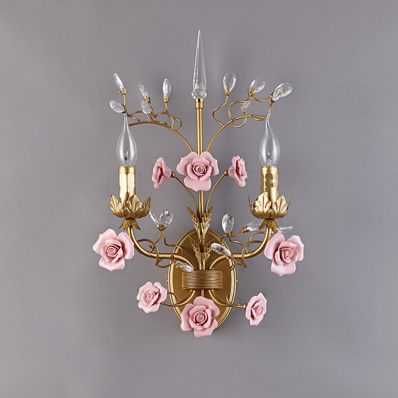 Roselyn Ceramic Vine Sconce