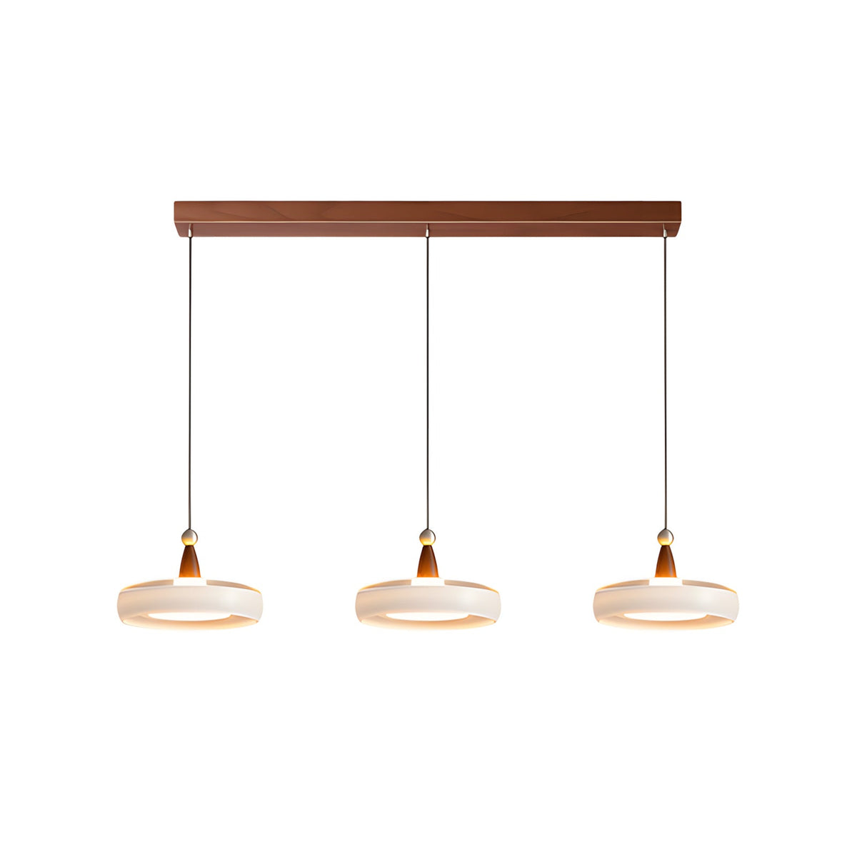 Penrose Wood Glass Linear Pendant Light