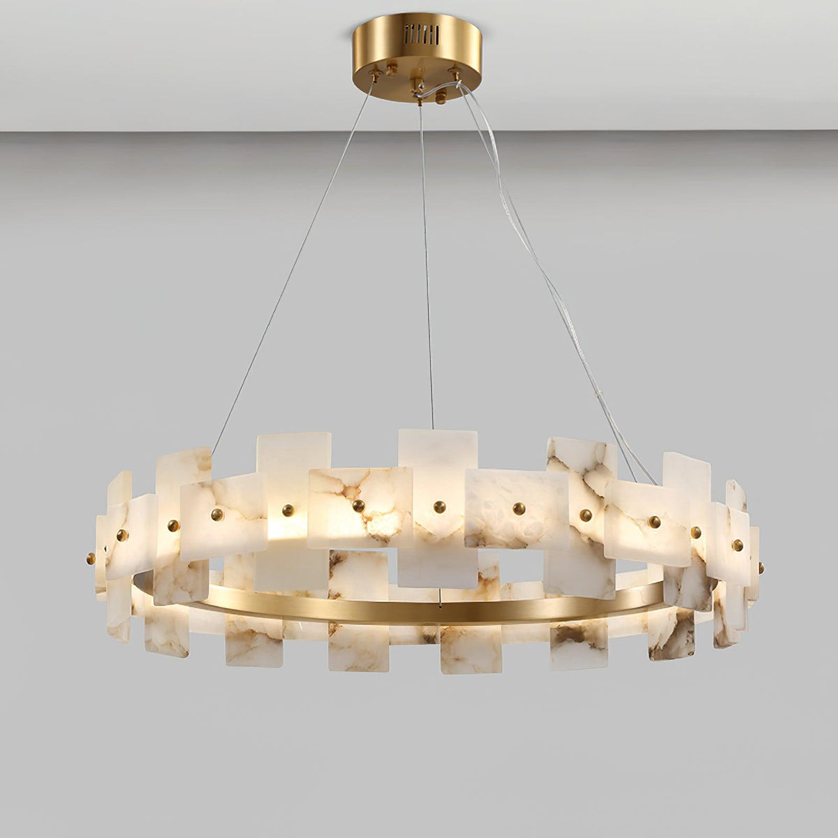 Kivren Alabaster Chandelier Light