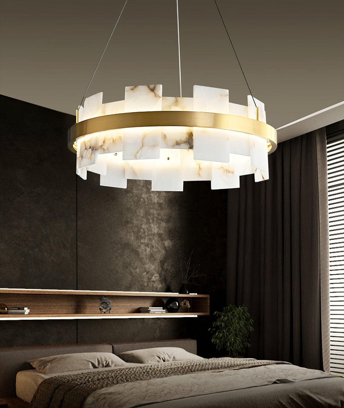 Kivren Alabaster Chandelier Light