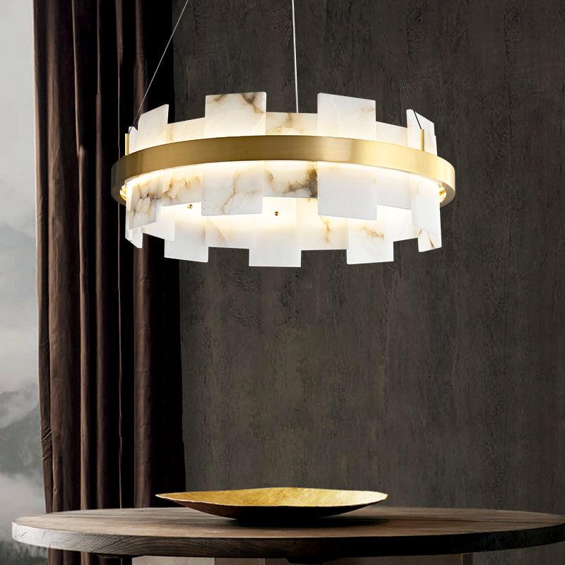 Kivren Alabaster Chandelier Light