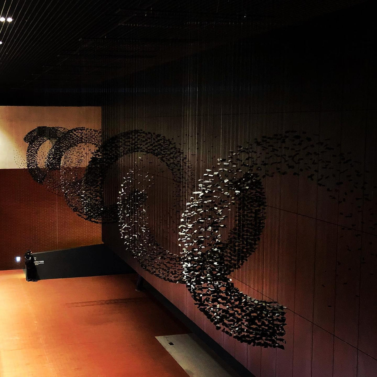 Selorella Charcoal Stone Sculptural Chandelier Letter S to Z