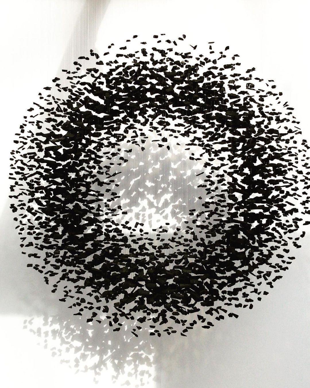 Seliian Charcoal Stone Sculptural Chandelier Letter G to L