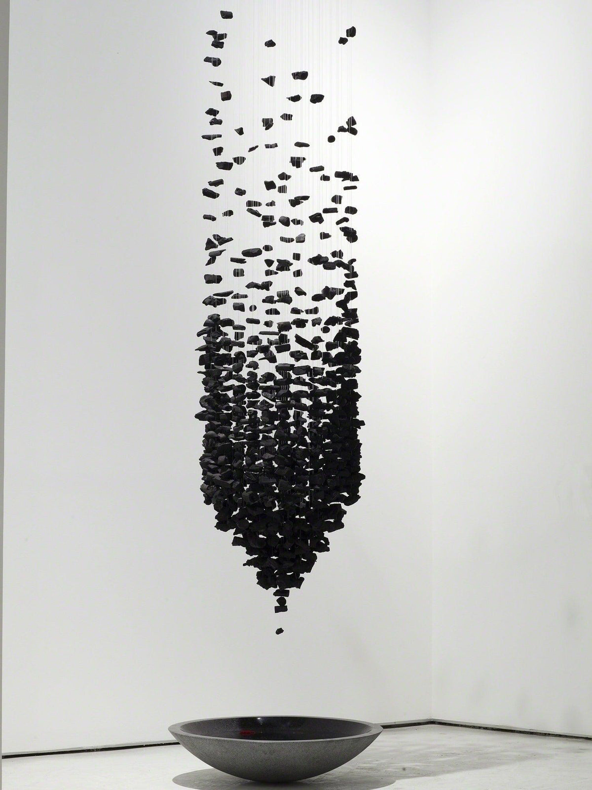 Marinelle Charcoal Stone Sculptural Chandelier Letter M to R