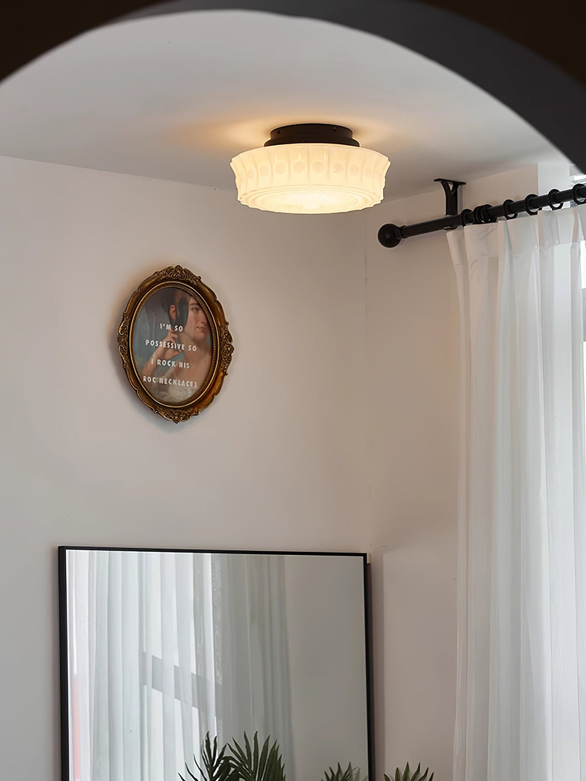 Jeiya Charles Edwards Flush Mount Ceiling Light