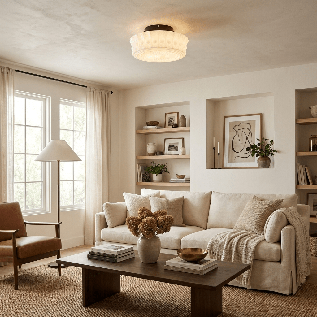 Jeiya Charles Edwards Flush Mount Ceiling Light