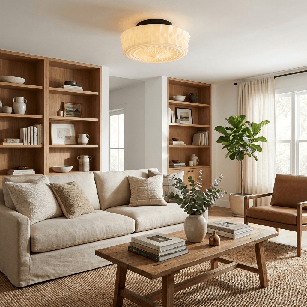 Jeiya Charles Edwards Flush Mount Ceiling Light