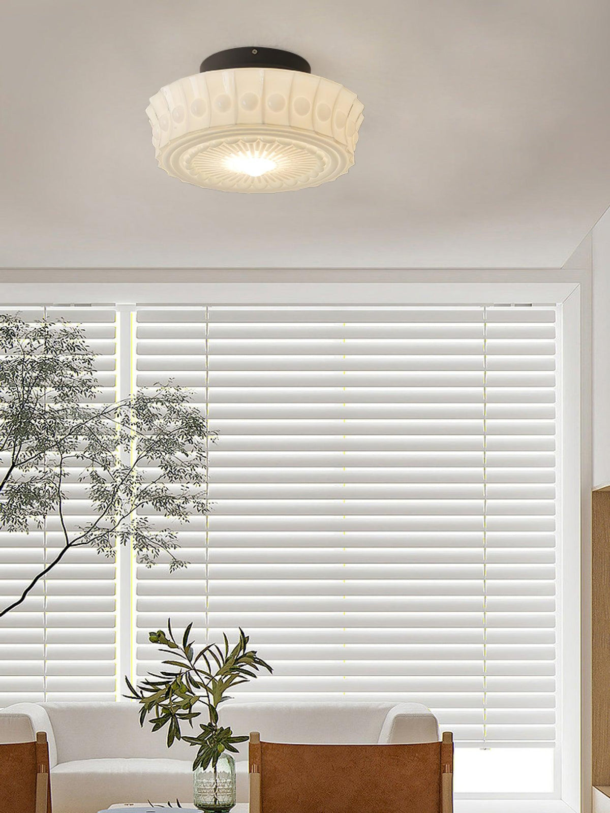 Jeiya Charles Edwards Flush Mount Ceiling Light