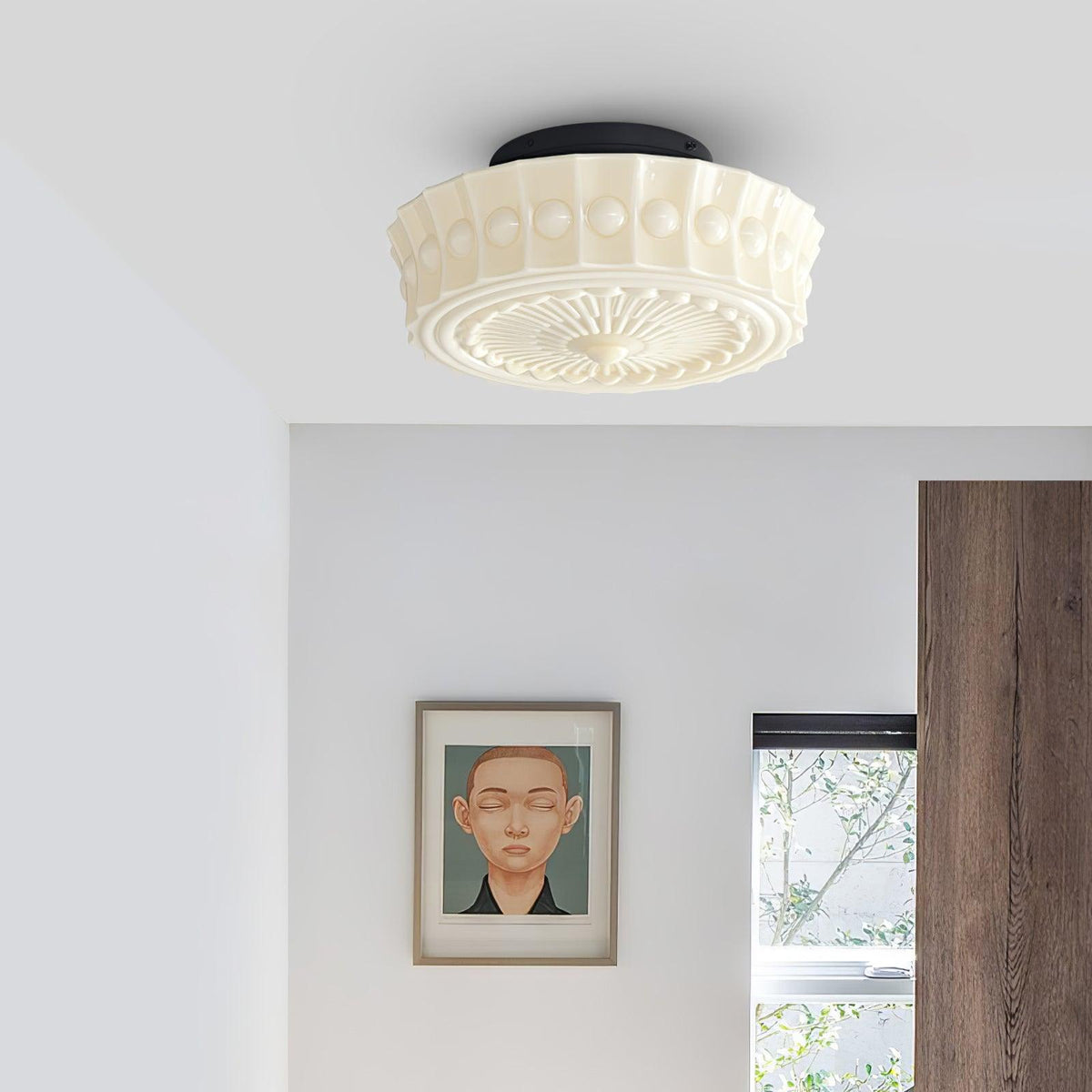 Jeiya Charles Edwards Flush Mount Ceiling Light