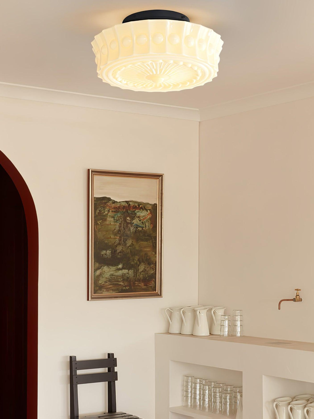 Jeiya Charles Edwards Flush Mount Ceiling Light