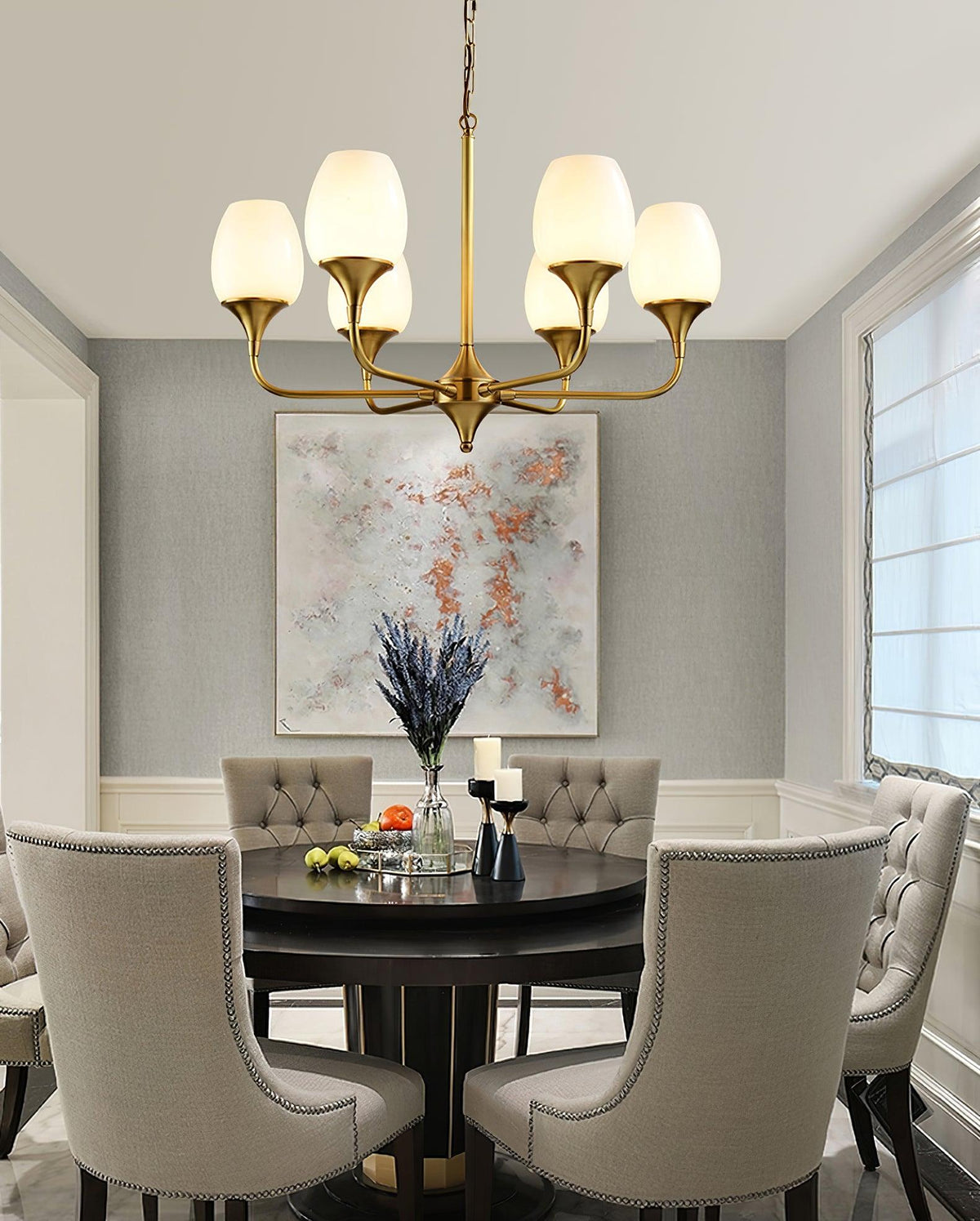 Gleam Elegant Brass Chandelier