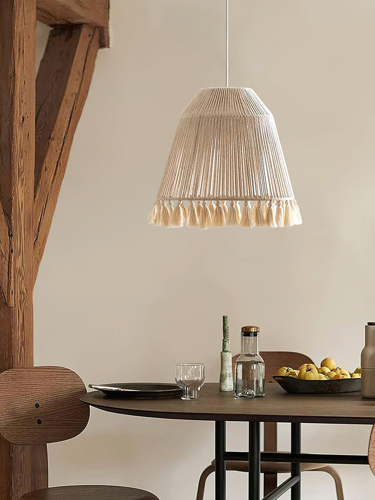 Hlugan Traditional Tassel Rope Pendant Light