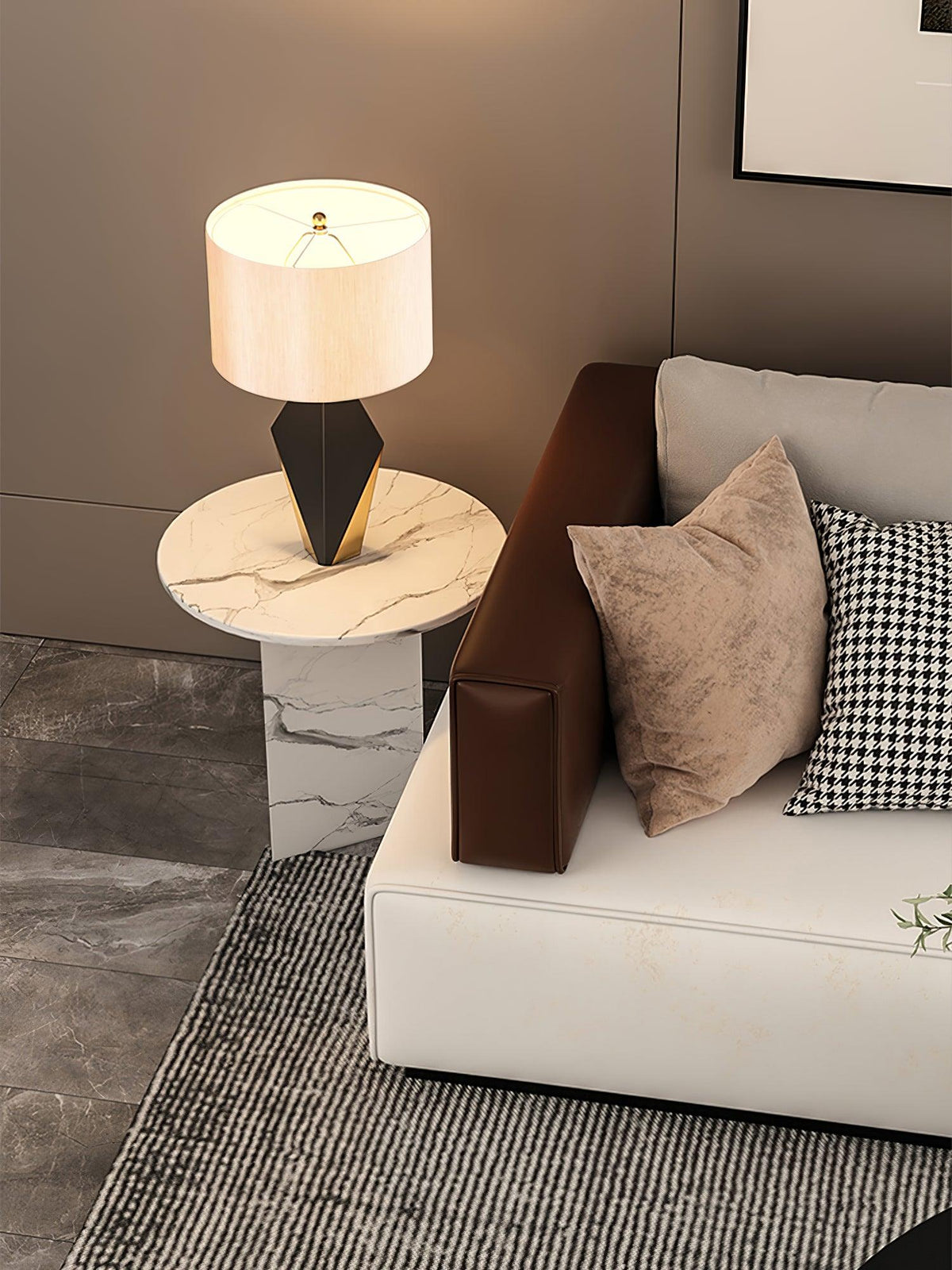 Prism Contemporary Fabric Table Lamp