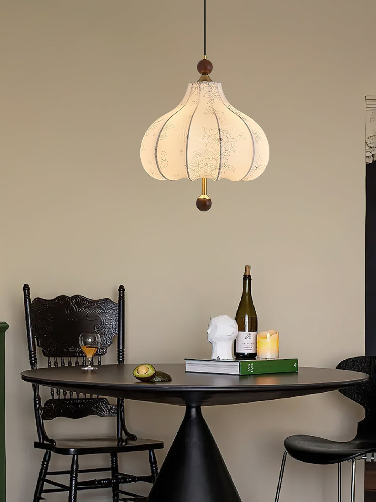 Favian Vintage Wood Pendant Lamp
