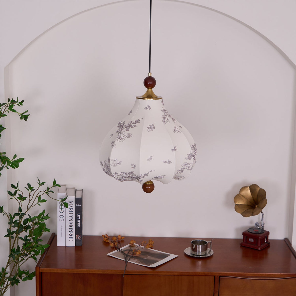 Favian Vintage Wood Pendant Lamp