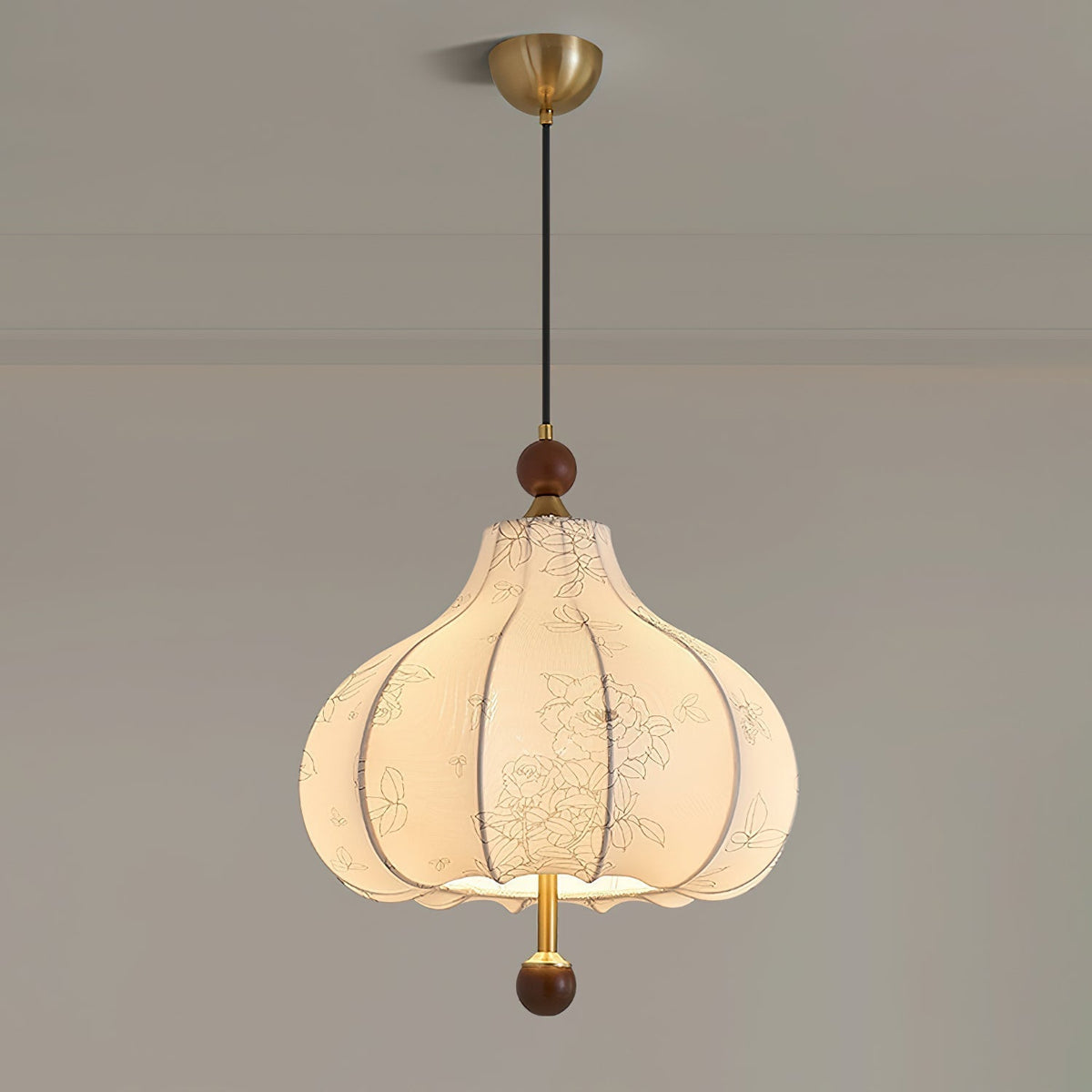 Favian Vintage Wood Pendant Lamp