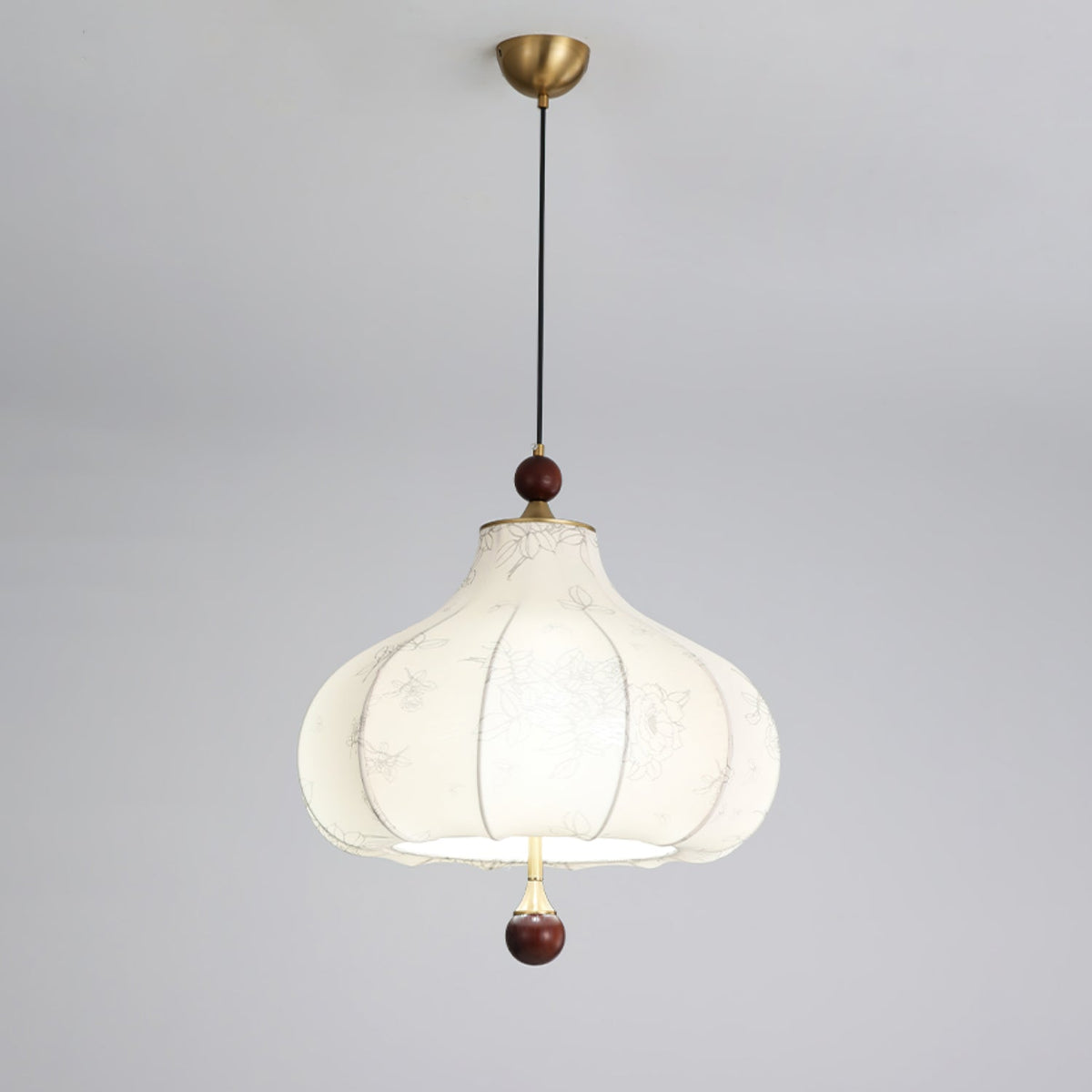 Favian Vintage Wood Pendant Lamp