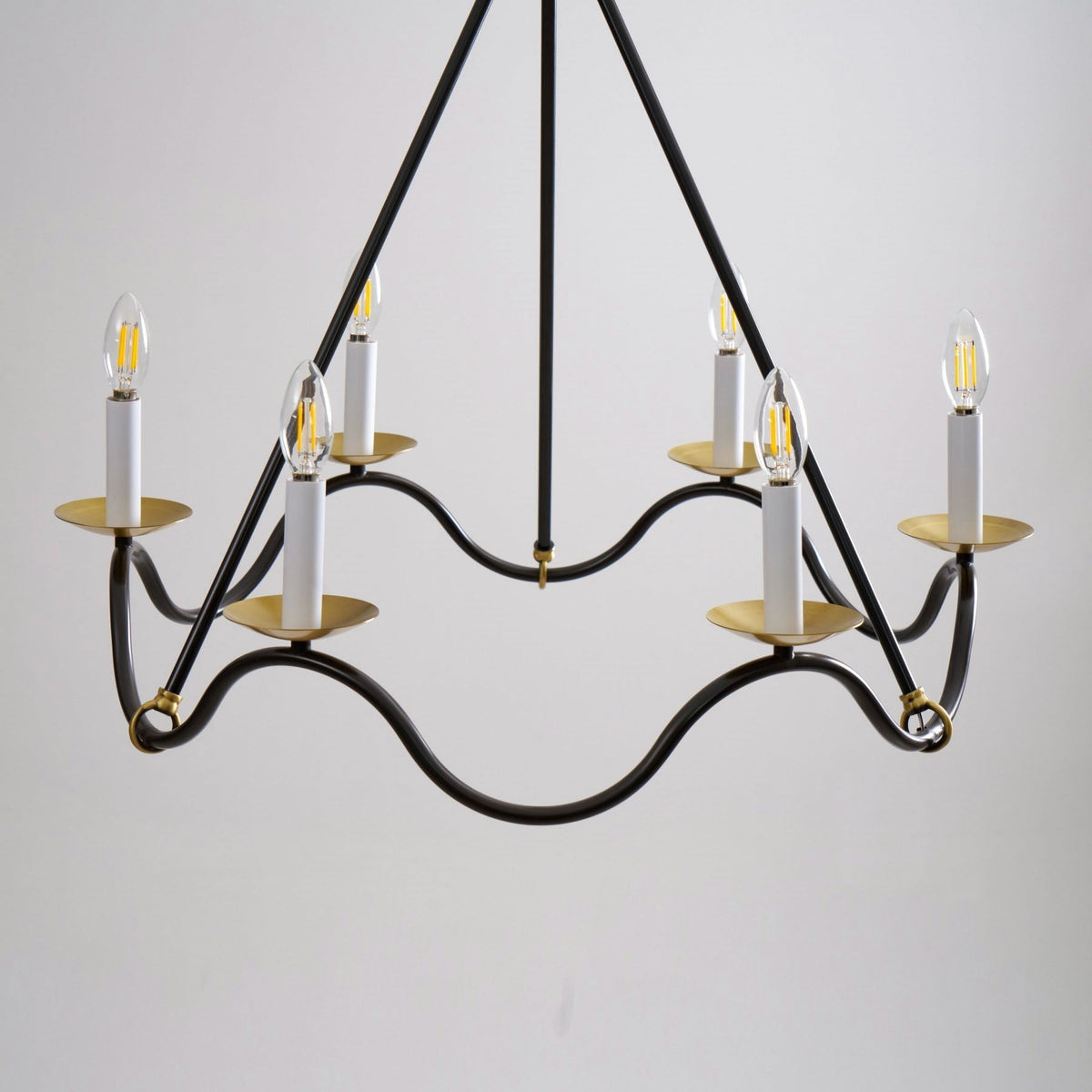 Evenor Elegance Vintage Brass Chandelier