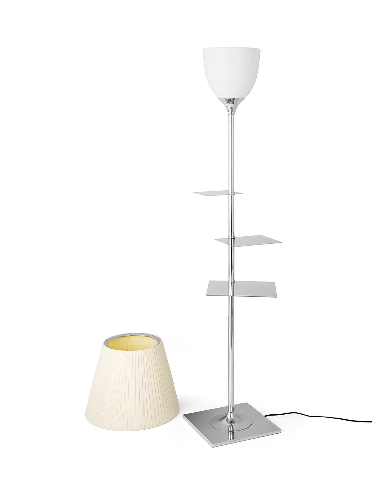 Wavlen Fabric Contemporary Table Floor Lamp