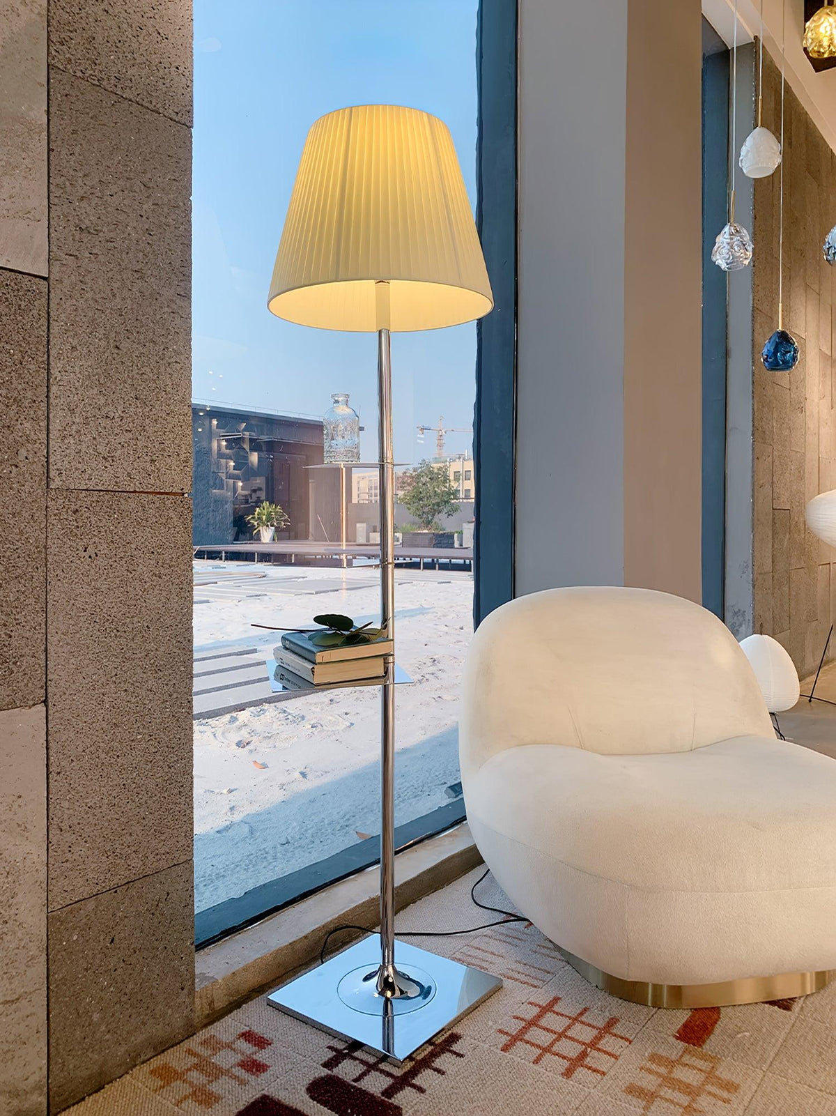 Wavlen Fabric Contemporary Table Floor Lamp