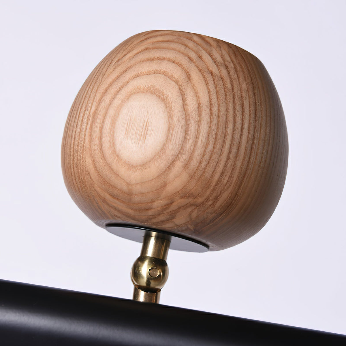 Avelira Rustic Wood Globe Linear Pendant Light