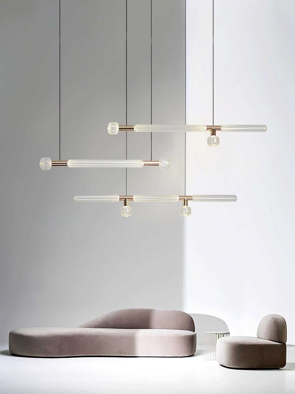 Tika Pendant Lamp Crystal Cylinder Cipher Contemporary