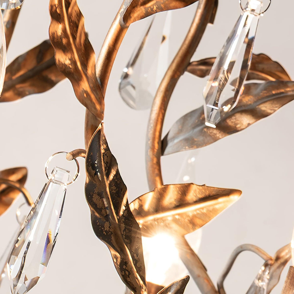 Sylvia Vintage Glass Chandelier