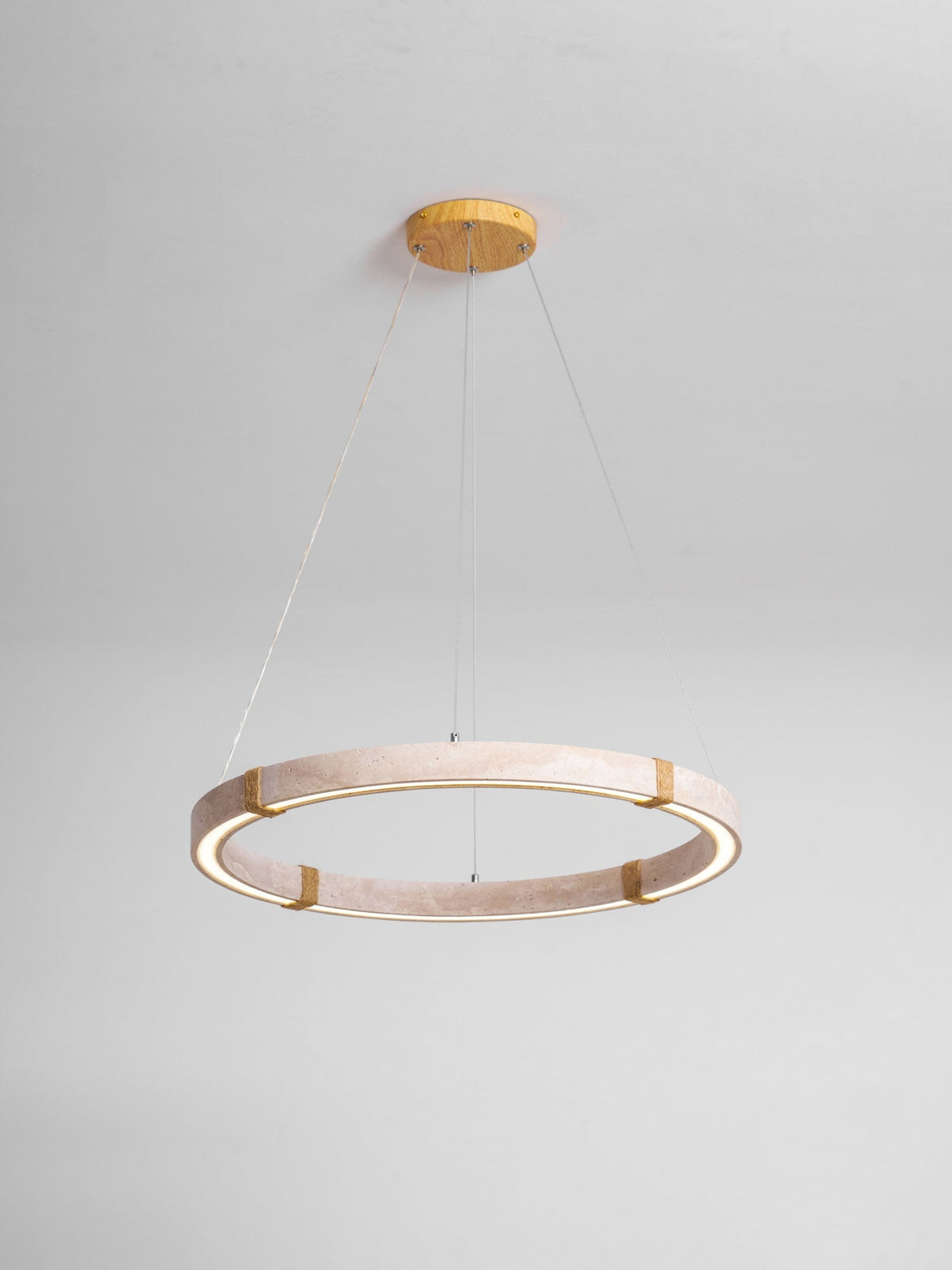 Evijo Circle Travertine Pendant Light