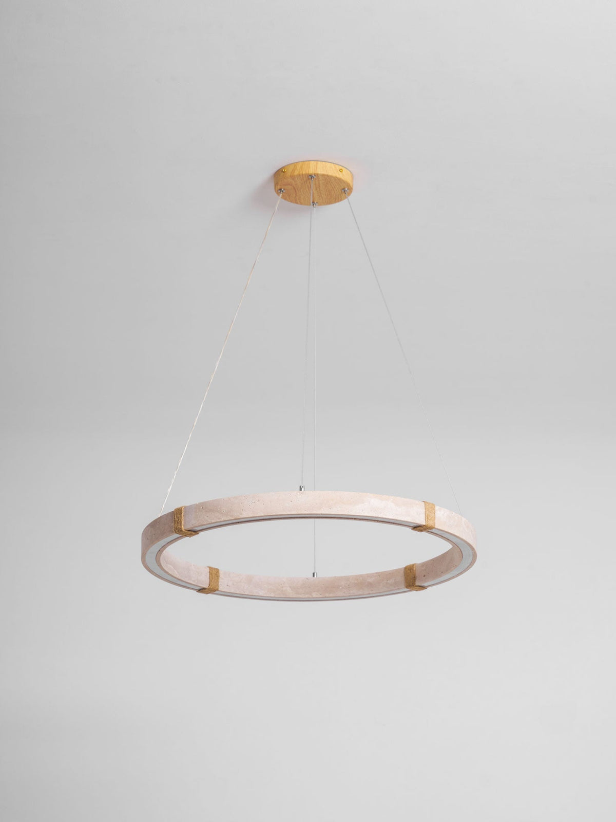 Evijo Circle Travertine Pendant Light