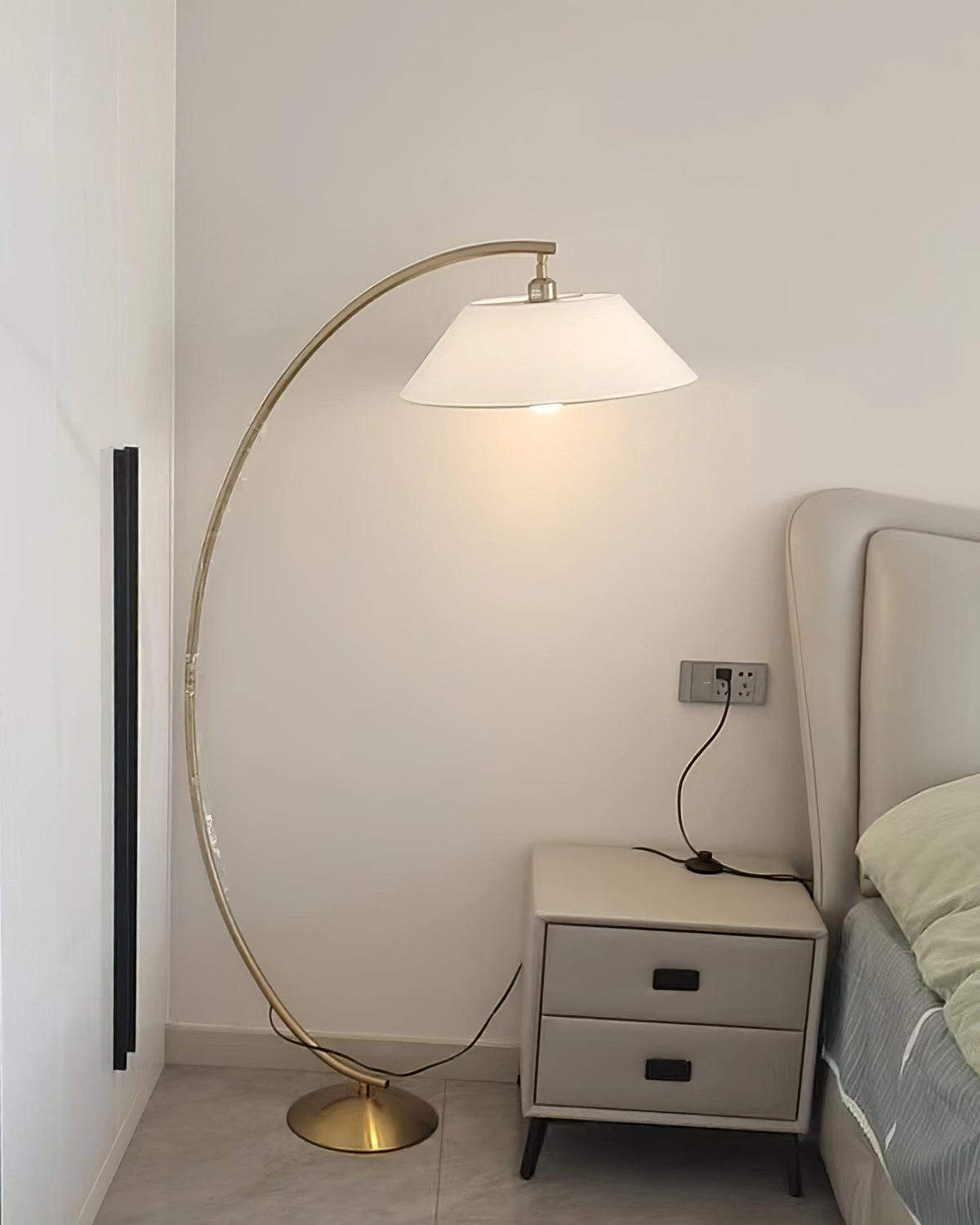 Veradin  Steel Fabric Floor Lamp