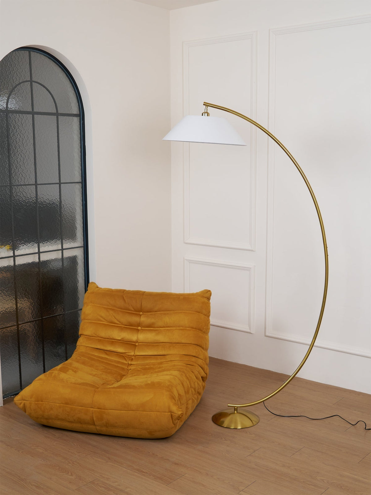 Veradin  Steel Fabric Floor Lamp
