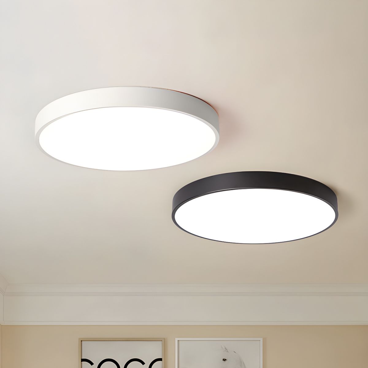 Izoriel Modern Minimalist Circular Slimline Ceiling Light