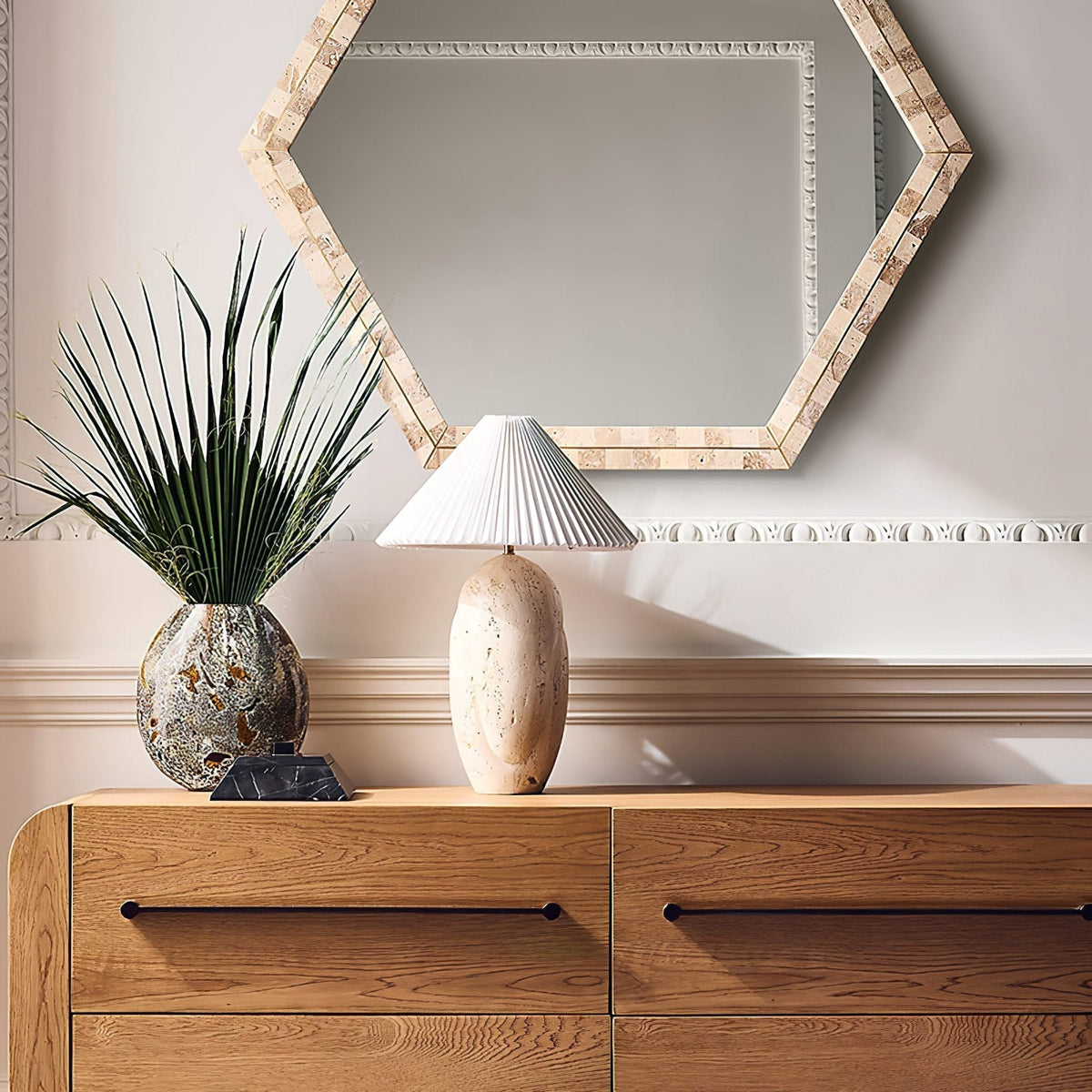 Eursolir Travertine Table Lamp