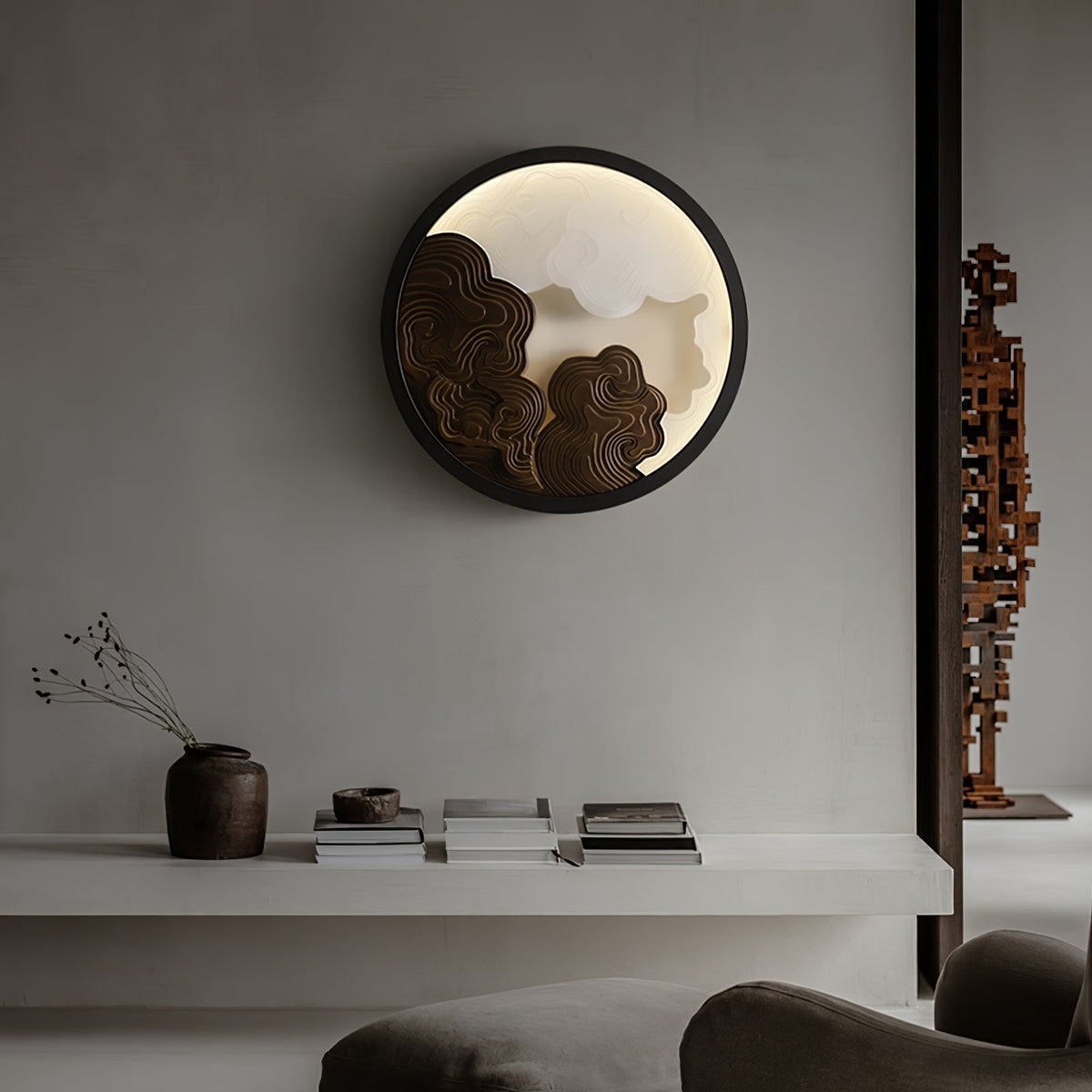 Grayson Modern Wood Wall Lamp