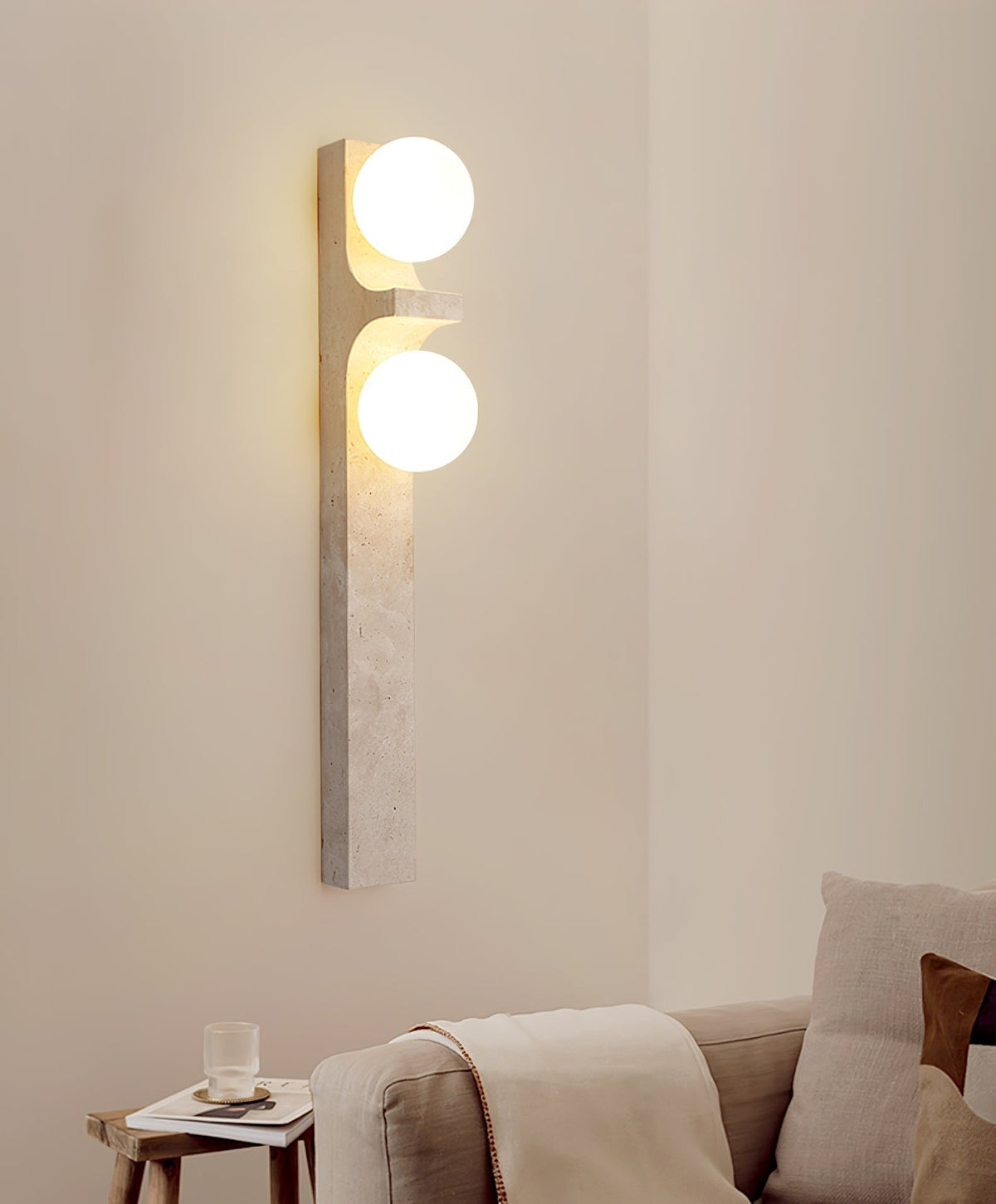 Umiren Travertine Wall Light