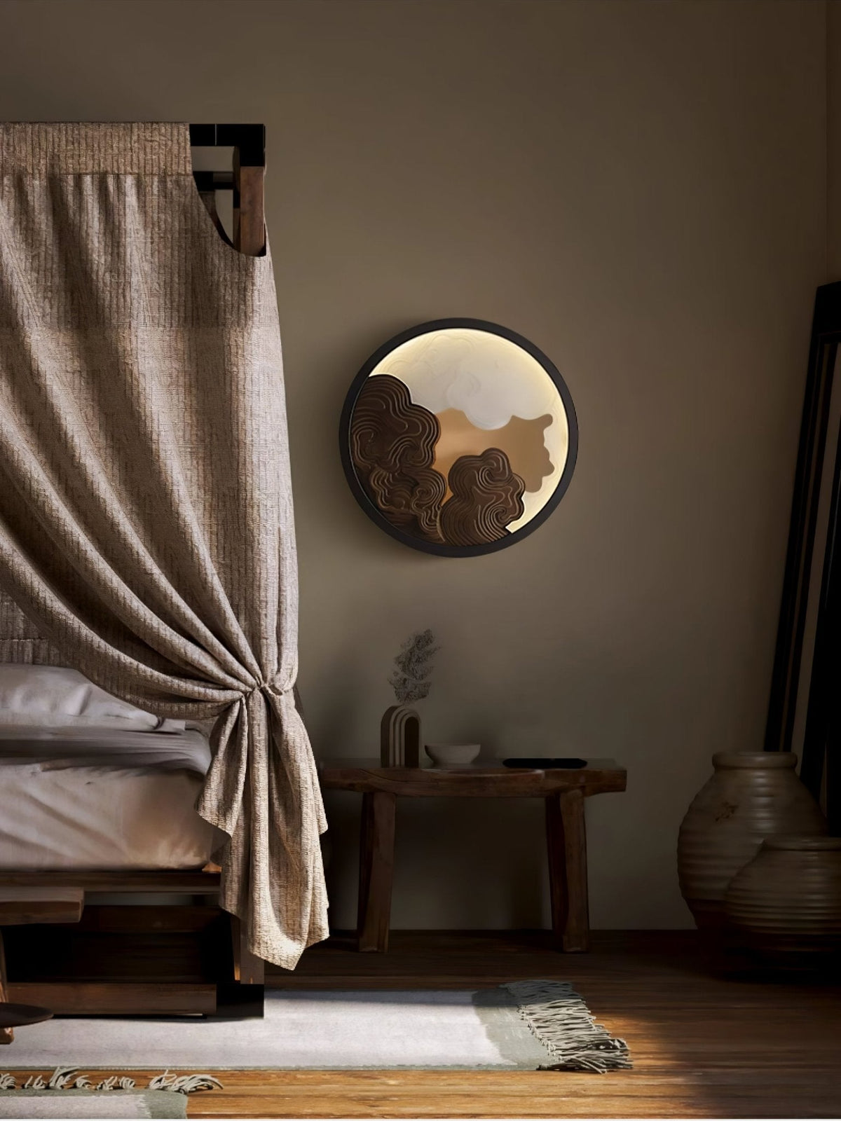 Grayson Modern Wood Wall Lamp