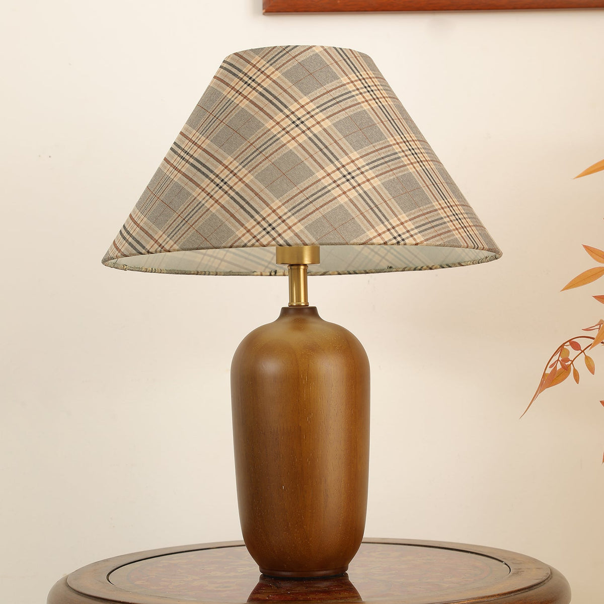 Sienna Wood & Fabric Classic Table Lamp