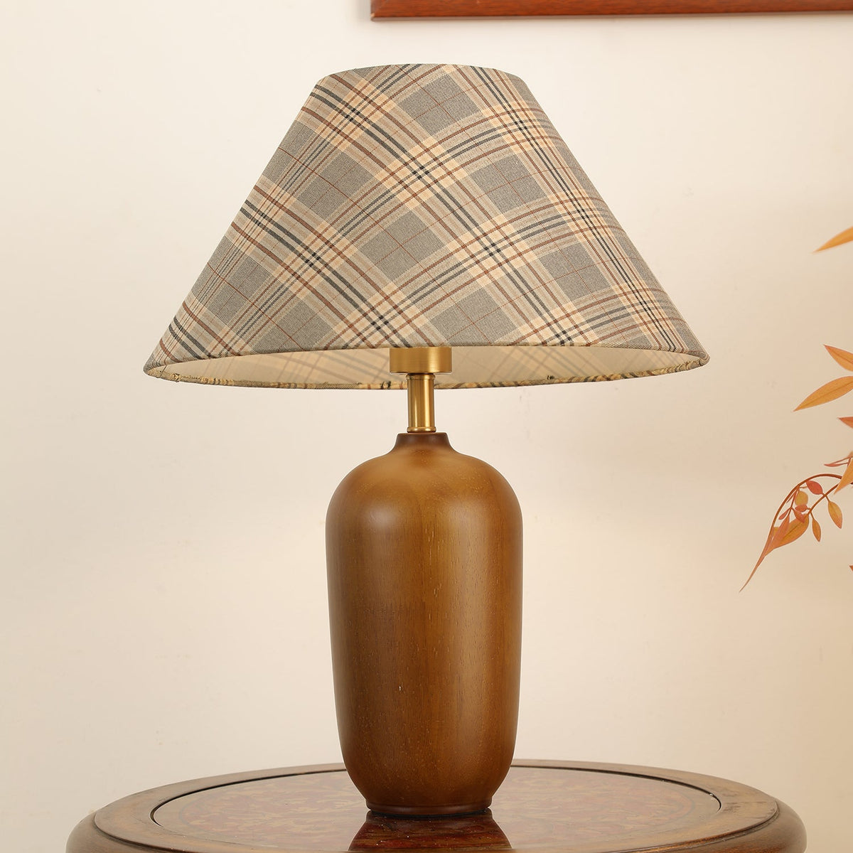 Sienna Wood & Fabric Classic Table Lamp