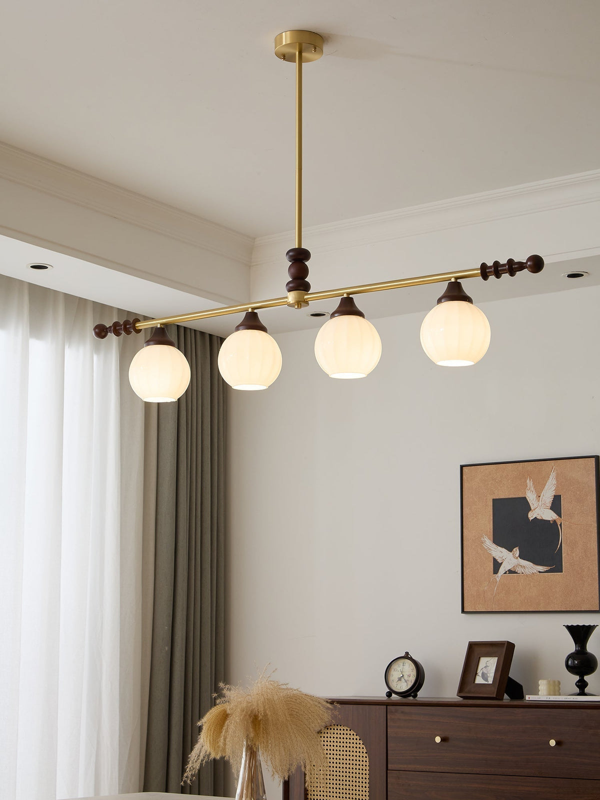 Vosole Traditional Elegance Vintage Wood Chandelier