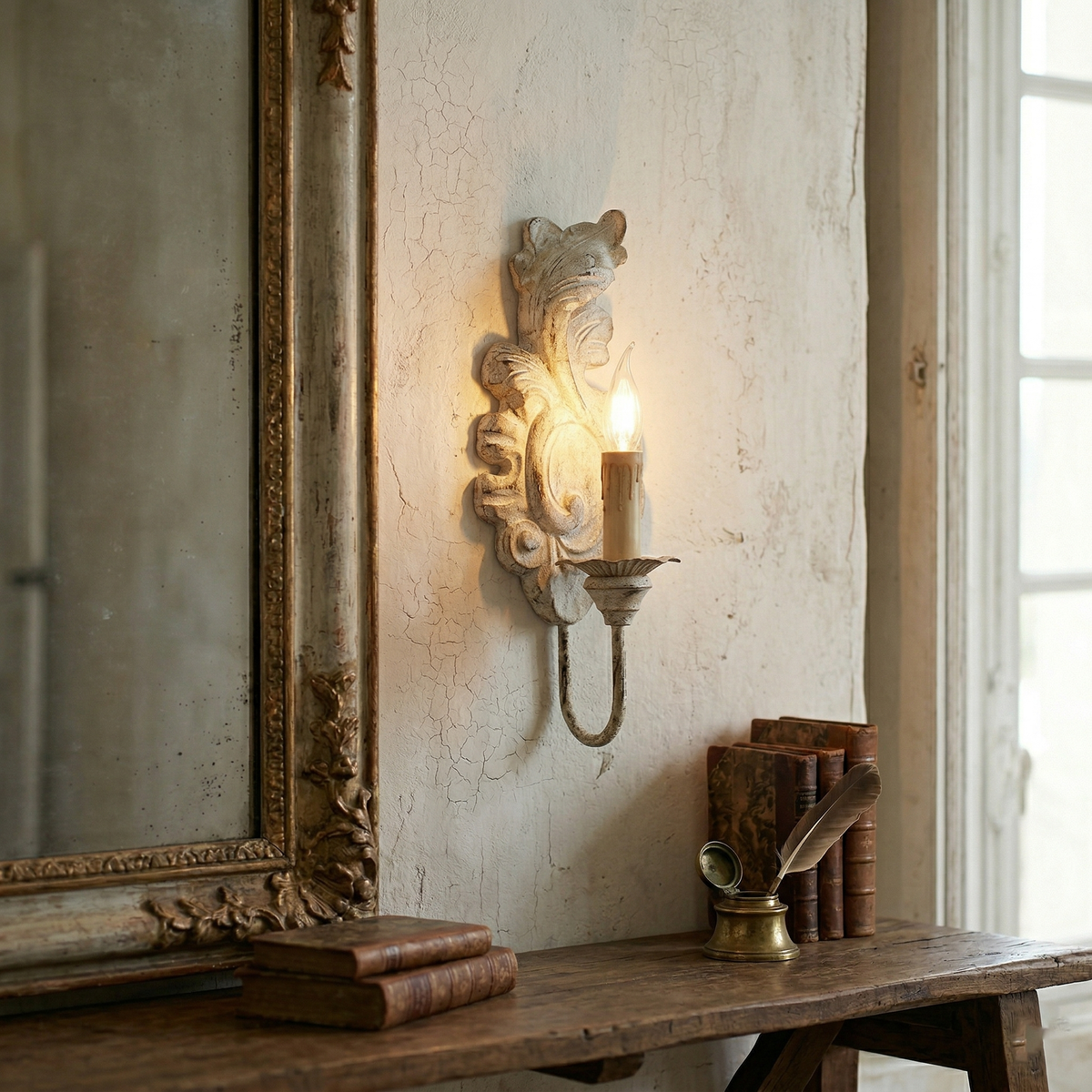 Bojin Wood Indoor Wall Light