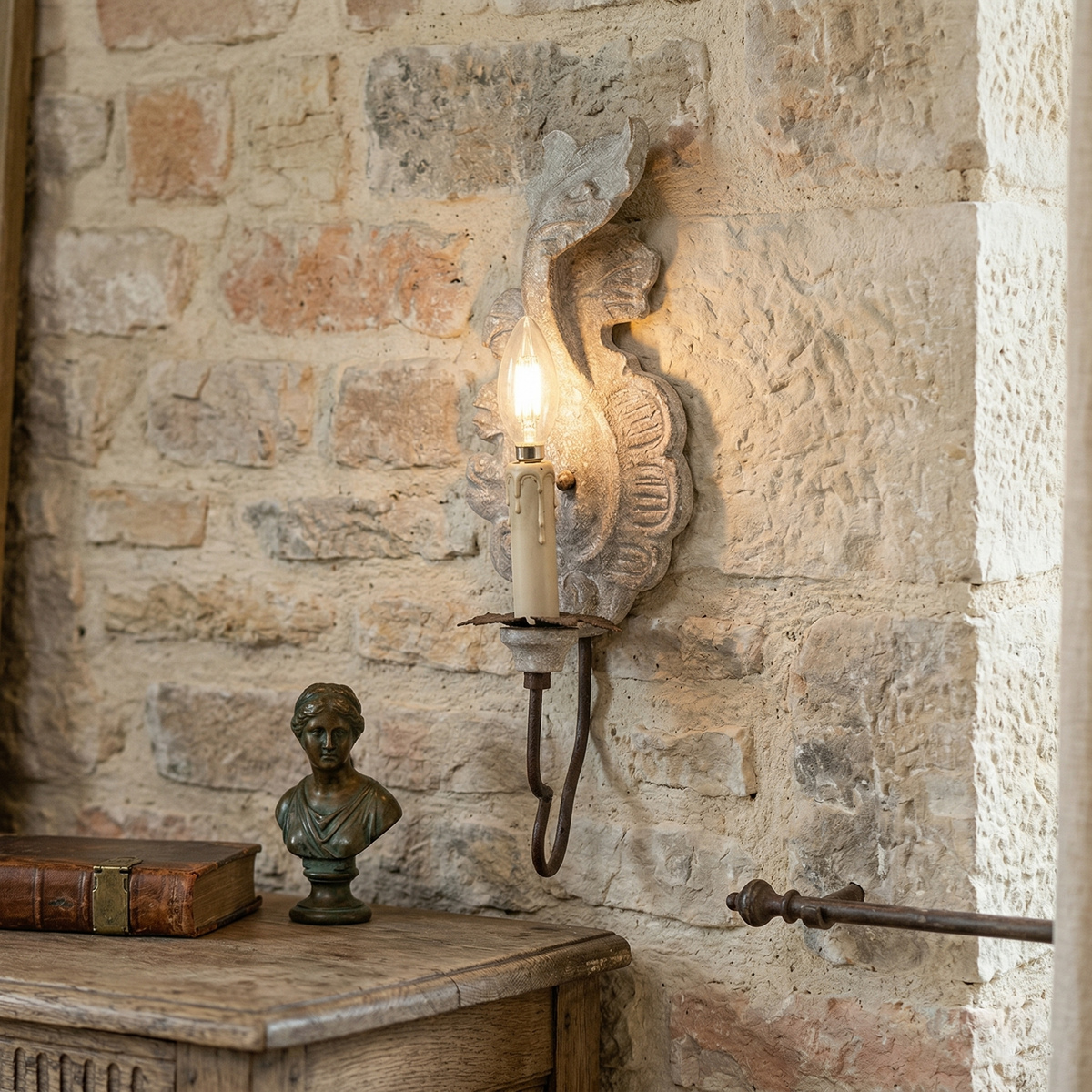 Bojin Wood Indoor Wall Light