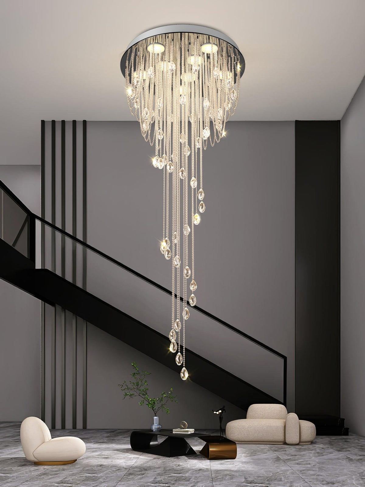 Evlaeia Postmodern Luxury Classic Crystal Chandelier