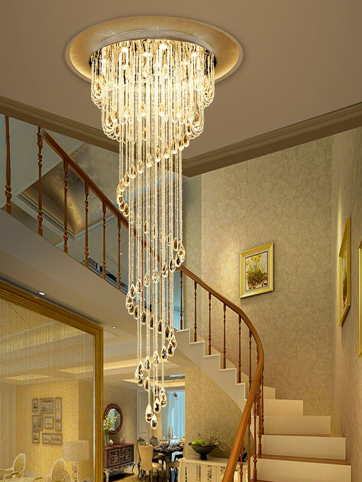 Evlaeia Postmodern Luxury Classic Crystal Chandelier