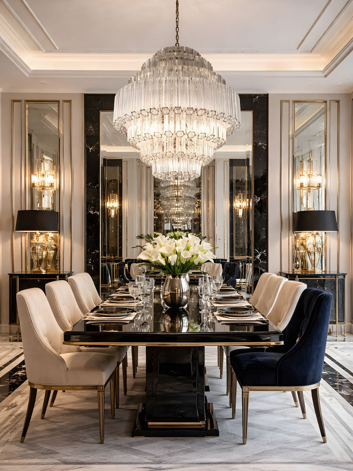 Hiya Clear Grande Palermo Chandelier