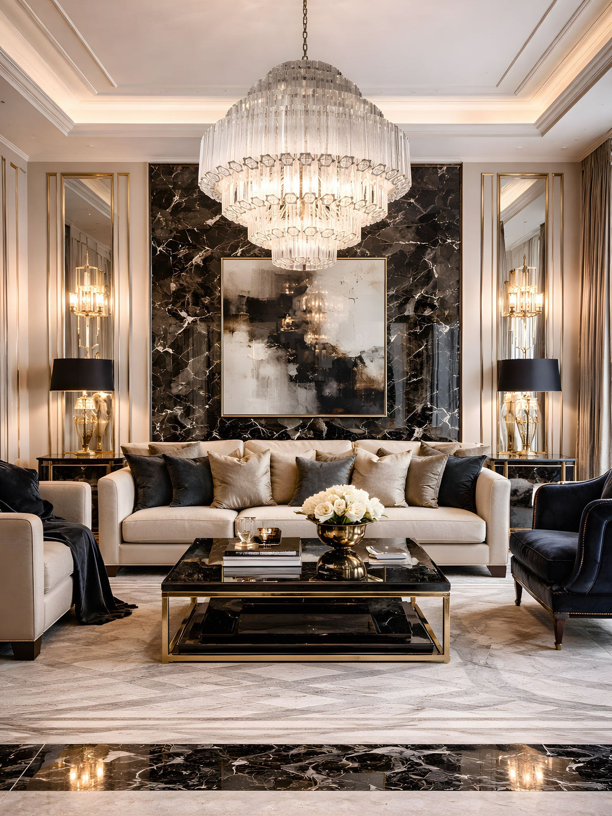 Hiya Clear Grande Palermo Chandelier