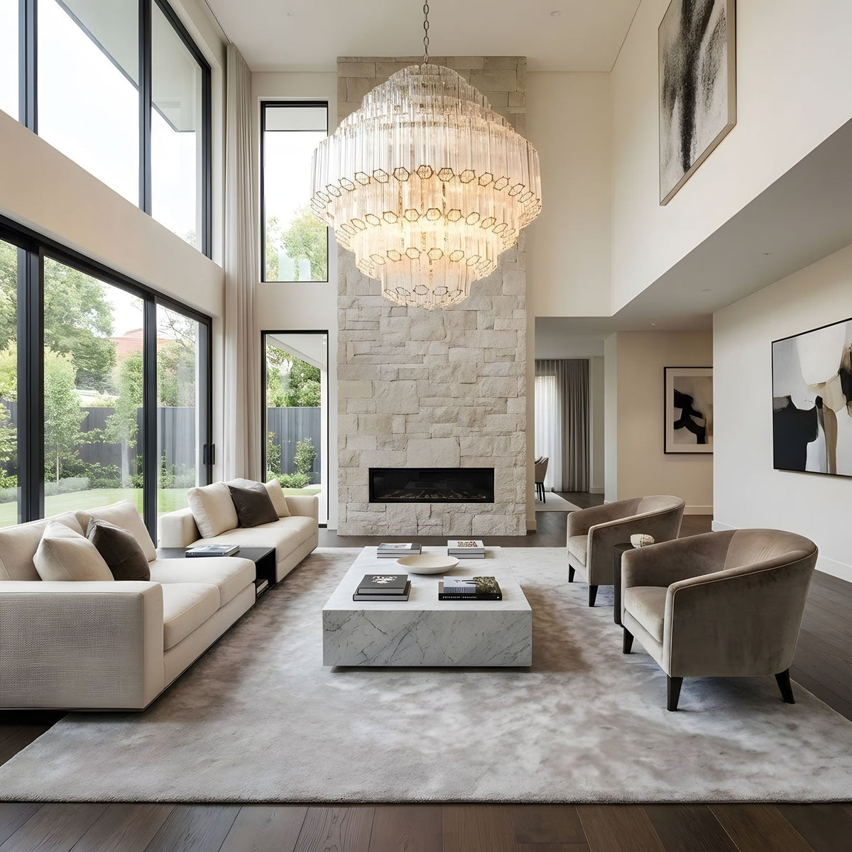 Hiya Clear Grande Palermo Chandelier