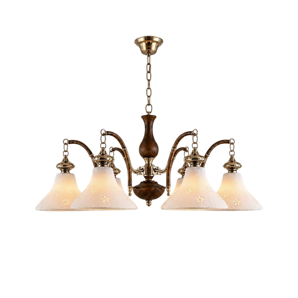 Hawthorne Floral Glass Chandelier