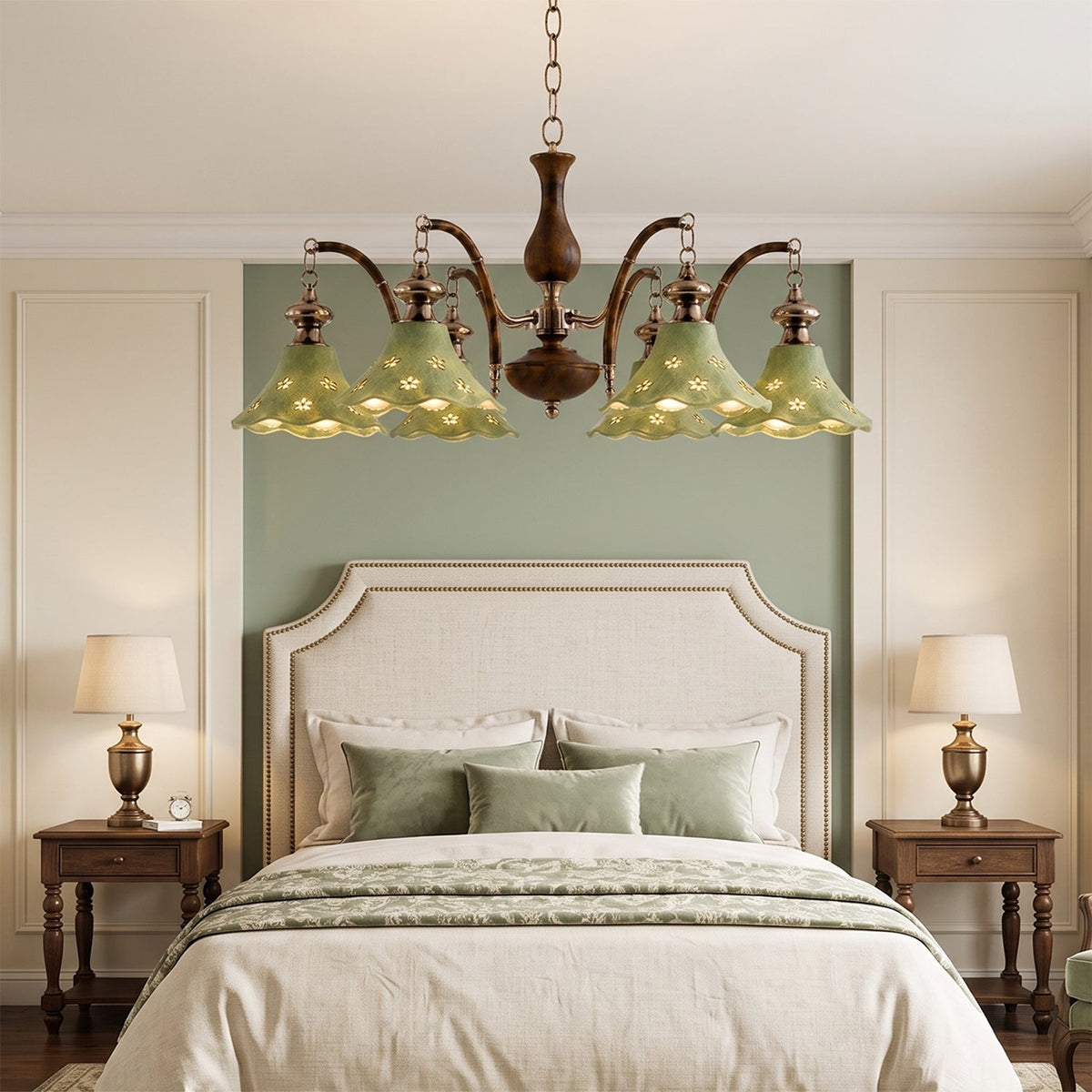Hawthorne Floral Glass Chandelier